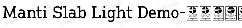 Manti Slab Light Demo字体转换